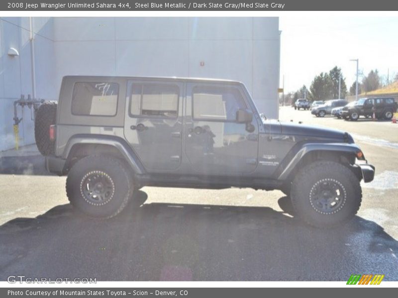 Steel Blue Metallic / Dark Slate Gray/Med Slate Gray 2008 Jeep Wrangler Unlimited Sahara 4x4