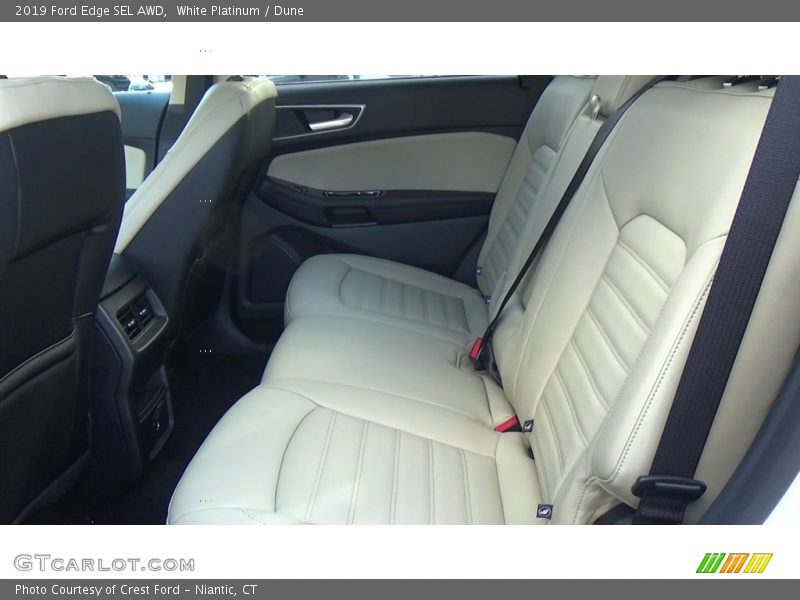 White Platinum / Dune 2019 Ford Edge SEL AWD