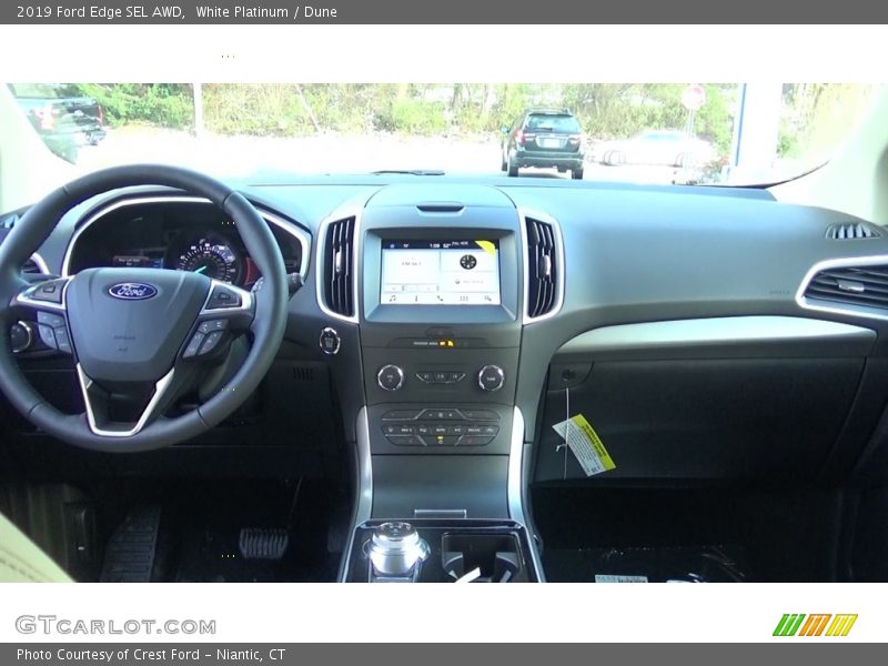 White Platinum / Dune 2019 Ford Edge SEL AWD