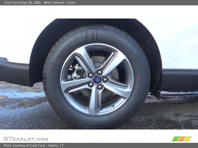 White Platinum / Dune 2019 Ford Edge SEL AWD