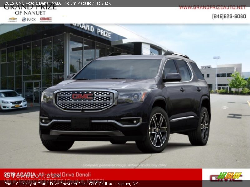 Iridium Metallic / Jet Black 2019 GMC Acadia Denali AWD