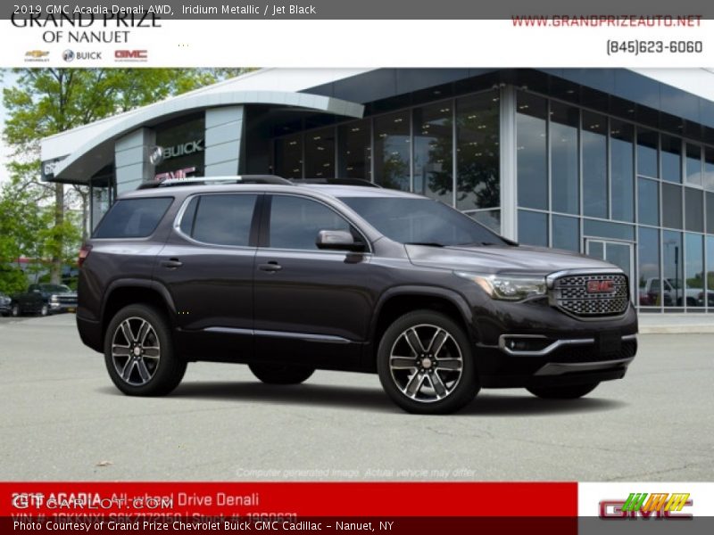 Iridium Metallic / Jet Black 2019 GMC Acadia Denali AWD