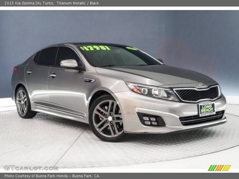 Titanium Metallic / Black 2015 Kia Optima SXL Turbo