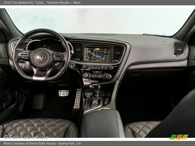 Titanium Metallic / Black 2015 Kia Optima SXL Turbo