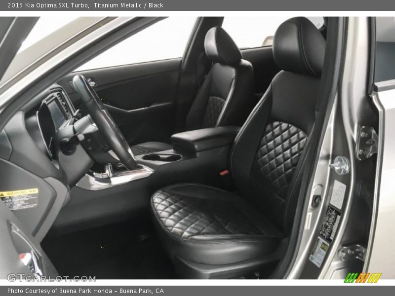 Titanium Metallic / Black 2015 Kia Optima SXL Turbo