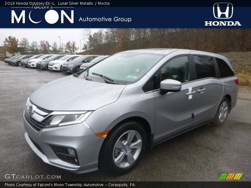 Lunar Silver Metallic / Mocha 2019 Honda Odyssey EX-L