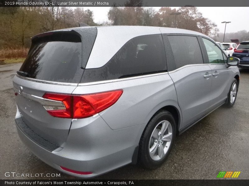 Lunar Silver Metallic / Mocha 2019 Honda Odyssey EX-L