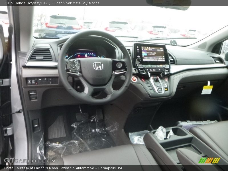 Lunar Silver Metallic / Mocha 2019 Honda Odyssey EX-L