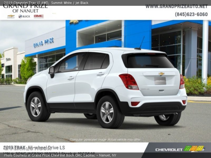 Summit White / Jet Black 2019 Chevrolet Trax LS AWD