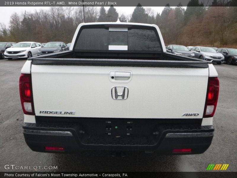 White Diamond Pearl / Black 2019 Honda Ridgeline RTL-T AWD