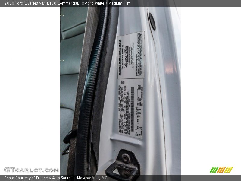 Oxford White / Medium Flint 2010 Ford E Series Van E150 Commercial