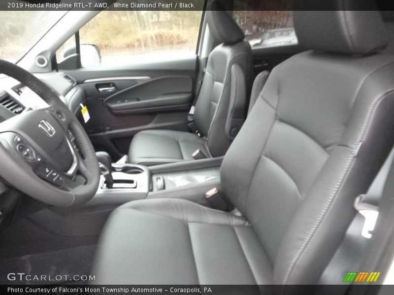 White Diamond Pearl / Black 2019 Honda Ridgeline RTL-T AWD