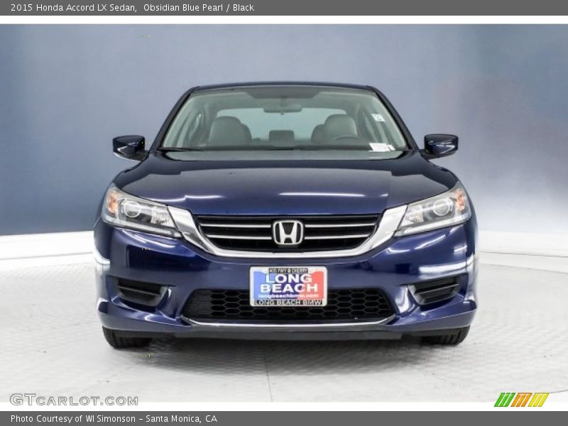 Obsidian Blue Pearl / Black 2015 Honda Accord LX Sedan