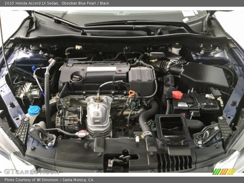 Obsidian Blue Pearl / Black 2015 Honda Accord LX Sedan