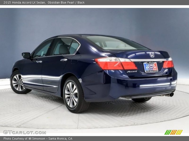 Obsidian Blue Pearl / Black 2015 Honda Accord LX Sedan