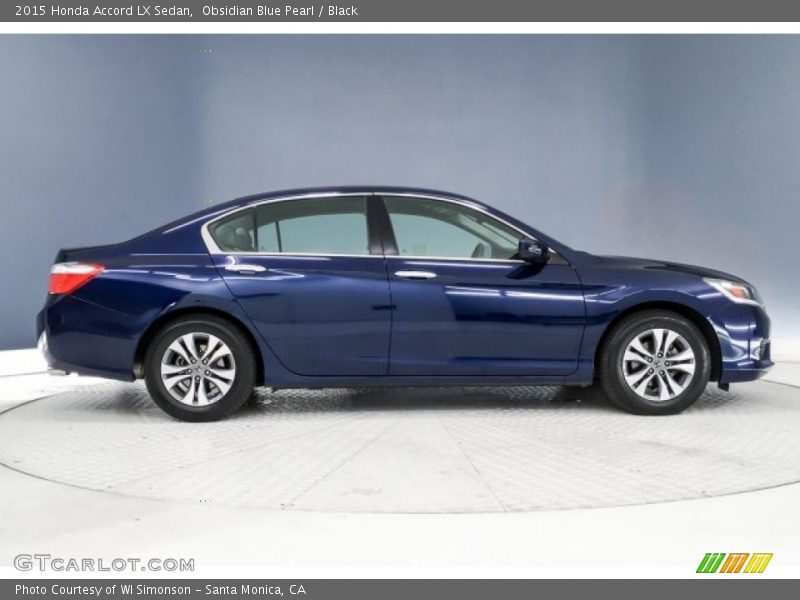 Obsidian Blue Pearl / Black 2015 Honda Accord LX Sedan