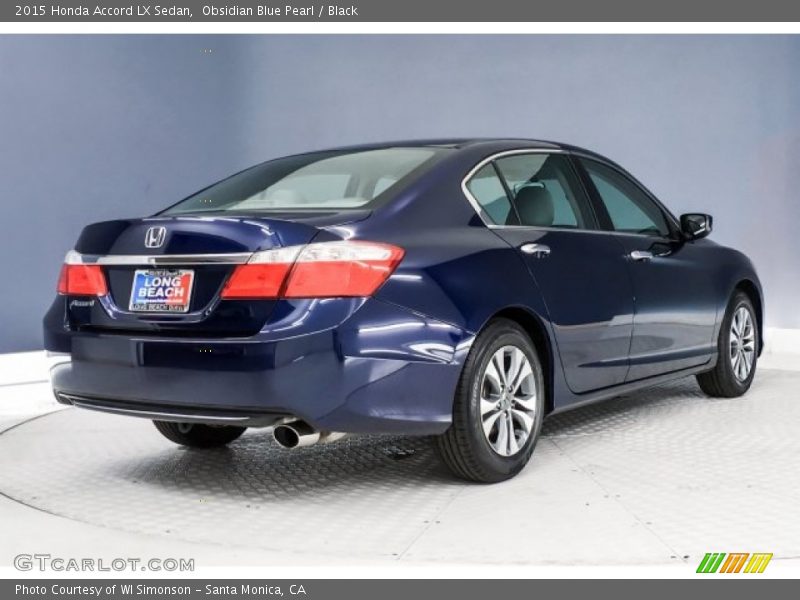 Obsidian Blue Pearl / Black 2015 Honda Accord LX Sedan