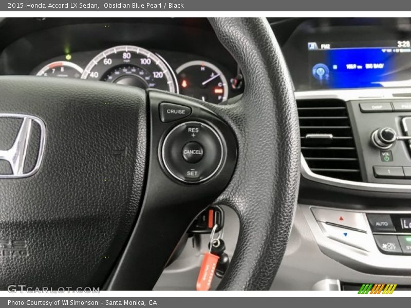 Obsidian Blue Pearl / Black 2015 Honda Accord LX Sedan