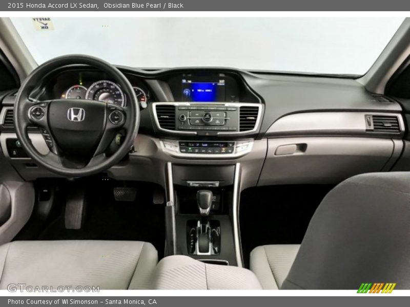 Obsidian Blue Pearl / Black 2015 Honda Accord LX Sedan