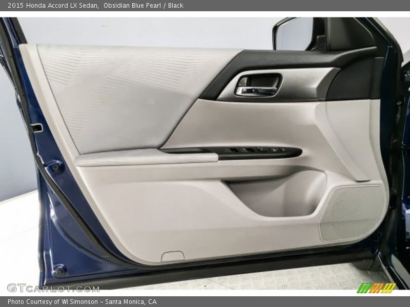 Obsidian Blue Pearl / Black 2015 Honda Accord LX Sedan