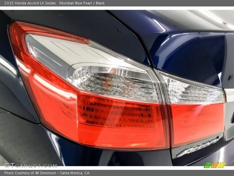 Obsidian Blue Pearl / Black 2015 Honda Accord LX Sedan
