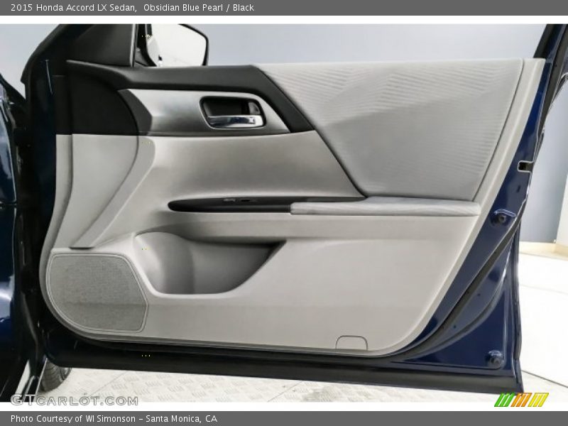 Obsidian Blue Pearl / Black 2015 Honda Accord LX Sedan