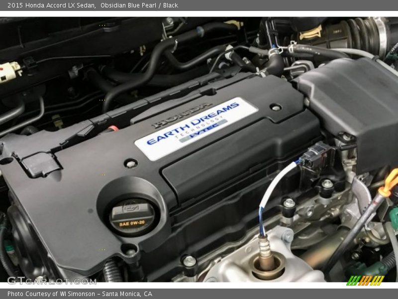 Obsidian Blue Pearl / Black 2015 Honda Accord LX Sedan