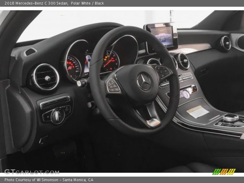 Polar White / Black 2018 Mercedes-Benz C 300 Sedan