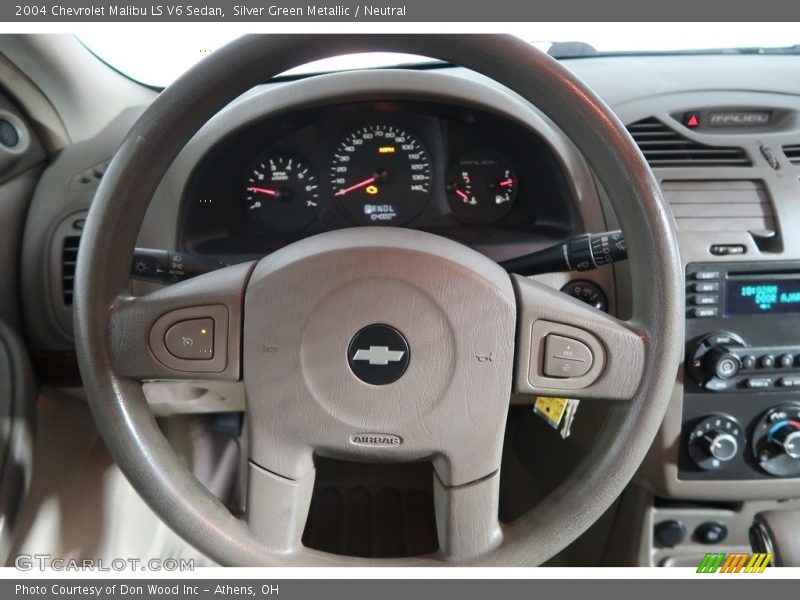 Silver Green Metallic / Neutral 2004 Chevrolet Malibu LS V6 Sedan