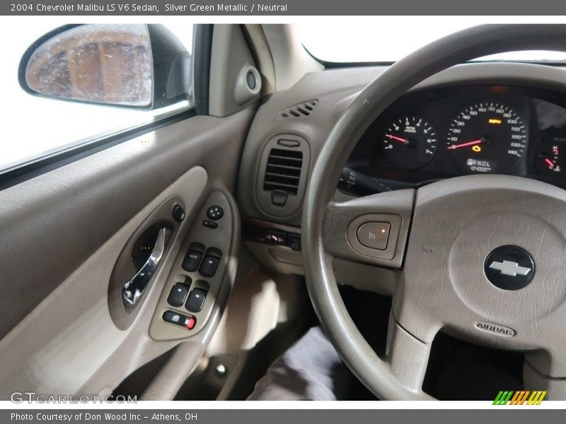Silver Green Metallic / Neutral 2004 Chevrolet Malibu LS V6 Sedan