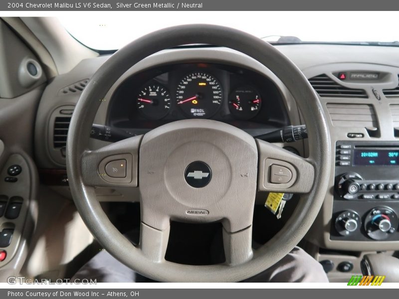 Silver Green Metallic / Neutral 2004 Chevrolet Malibu LS V6 Sedan