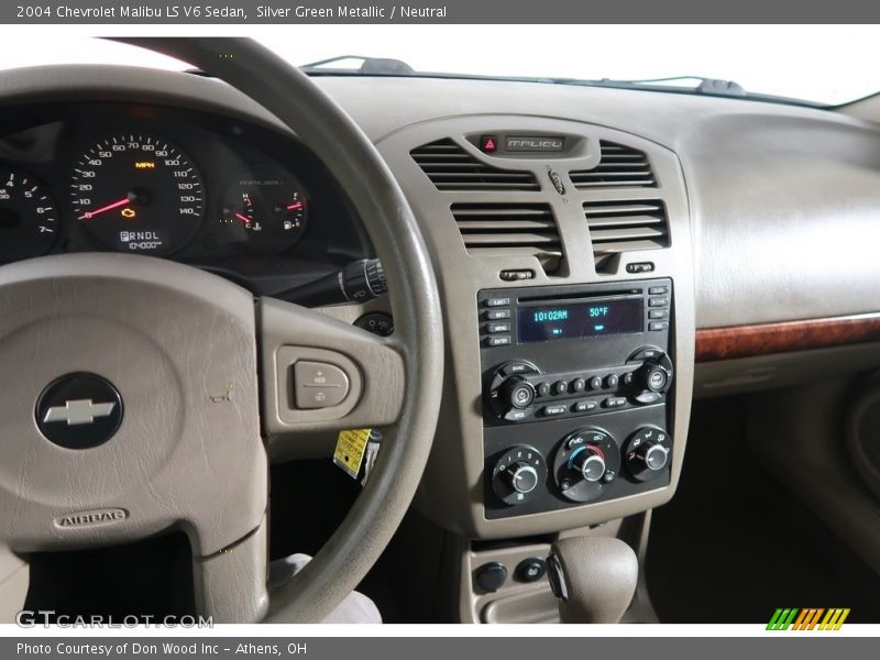 Silver Green Metallic / Neutral 2004 Chevrolet Malibu LS V6 Sedan