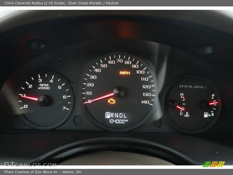 Silver Green Metallic / Neutral 2004 Chevrolet Malibu LS V6 Sedan