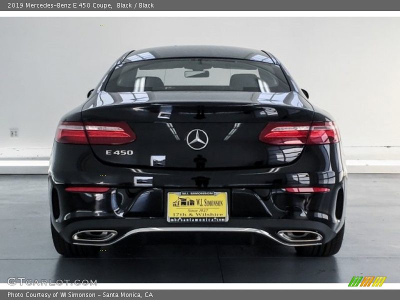 Black / Black 2019 Mercedes-Benz E 450 Coupe