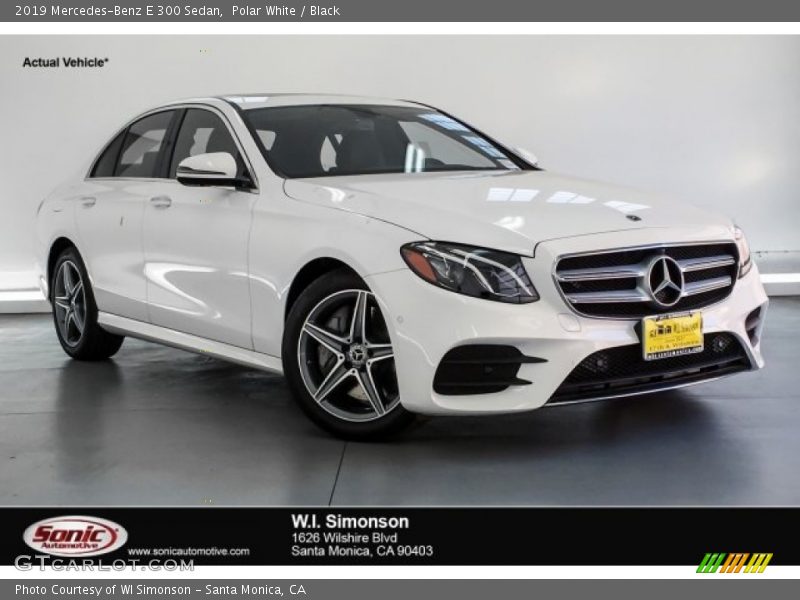 Polar White / Black 2019 Mercedes-Benz E 300 Sedan