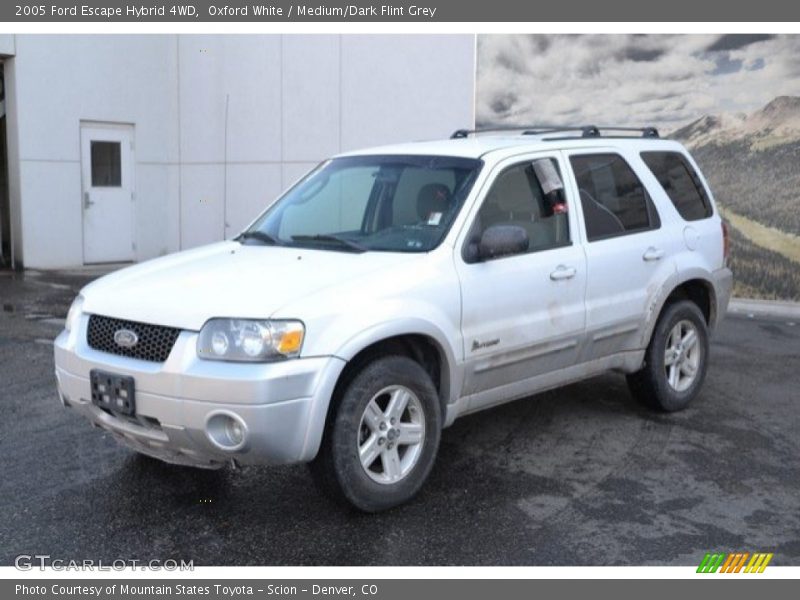 Oxford White / Medium/Dark Flint Grey 2005 Ford Escape Hybrid 4WD