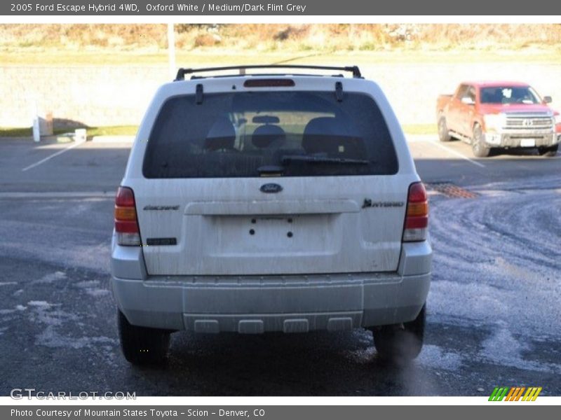 Oxford White / Medium/Dark Flint Grey 2005 Ford Escape Hybrid 4WD