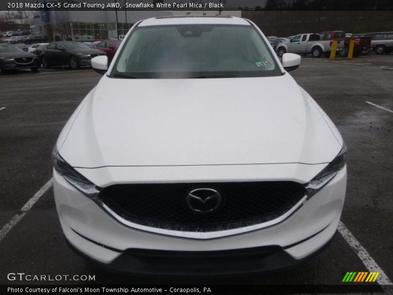 Snowflake White Pearl Mica / Black 2018 Mazda CX-5 Grand Touring AWD