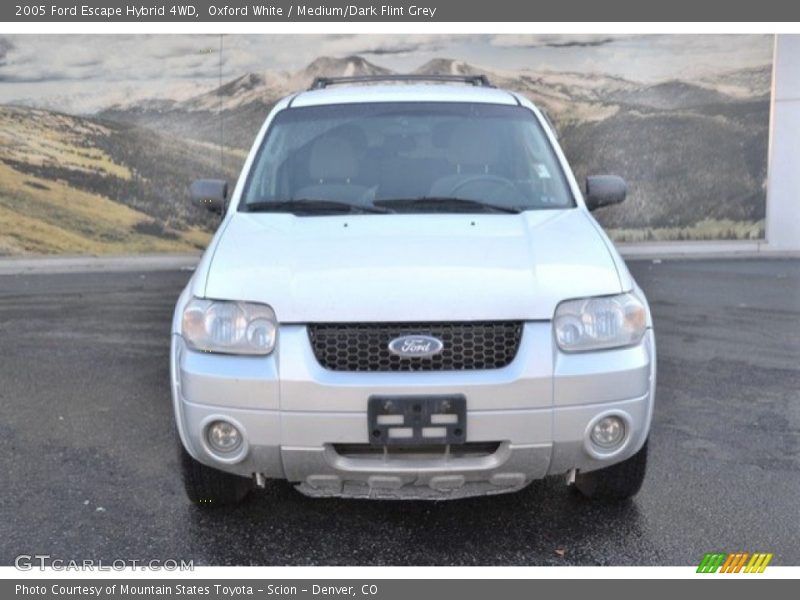 Oxford White / Medium/Dark Flint Grey 2005 Ford Escape Hybrid 4WD