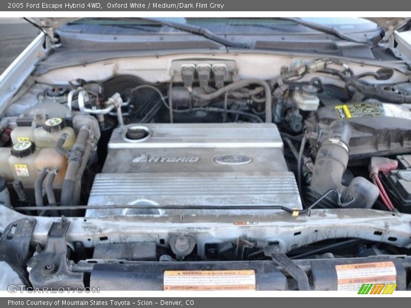 Oxford White / Medium/Dark Flint Grey 2005 Ford Escape Hybrid 4WD