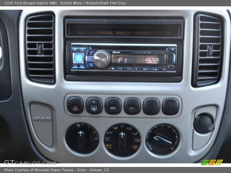 Oxford White / Medium/Dark Flint Grey 2005 Ford Escape Hybrid 4WD