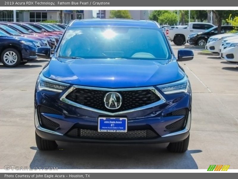 Fathom Blue Pearl / Graystone 2019 Acura RDX Technology