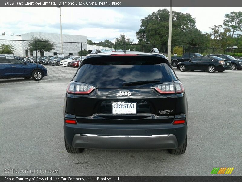 Diamond Black Crystal Pearl / Black 2019 Jeep Cherokee Limited