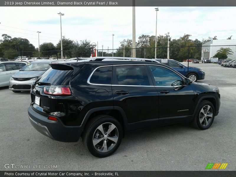Diamond Black Crystal Pearl / Black 2019 Jeep Cherokee Limited