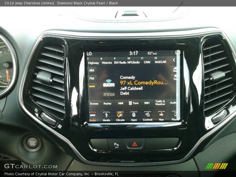 Diamond Black Crystal Pearl / Black 2019 Jeep Cherokee Limited