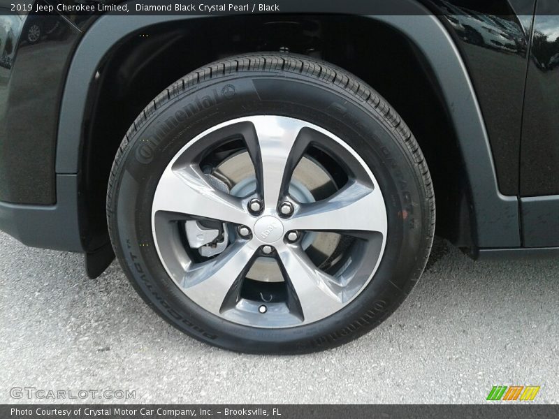 Diamond Black Crystal Pearl / Black 2019 Jeep Cherokee Limited