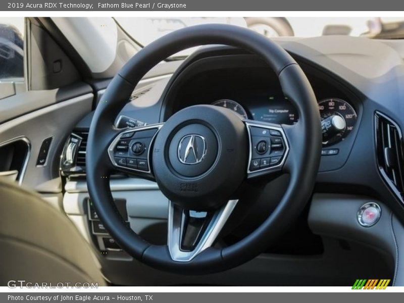 Fathom Blue Pearl / Graystone 2019 Acura RDX Technology