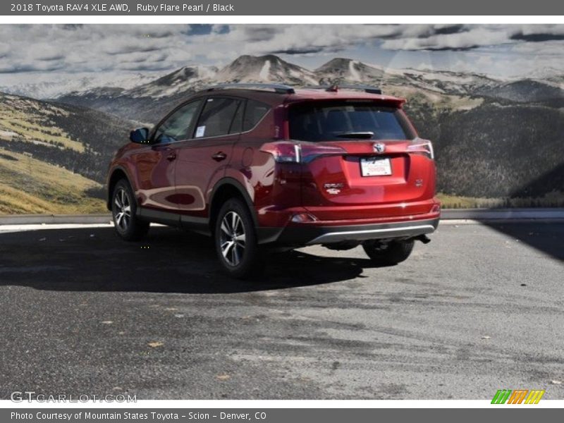 Ruby Flare Pearl / Black 2018 Toyota RAV4 XLE AWD