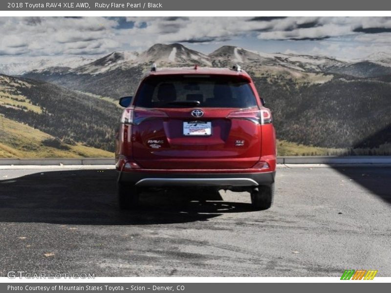 Ruby Flare Pearl / Black 2018 Toyota RAV4 XLE AWD