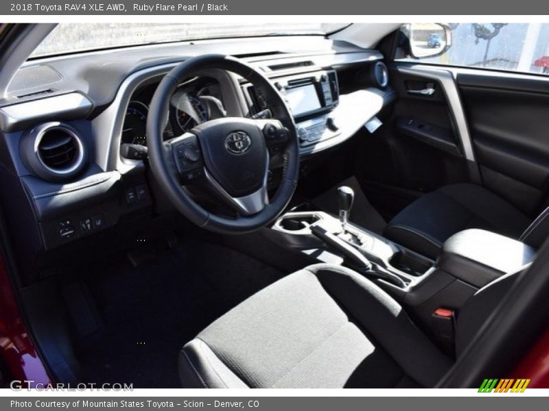 Ruby Flare Pearl / Black 2018 Toyota RAV4 XLE AWD